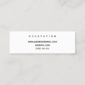 Mini carte de visite moderne (Dos)