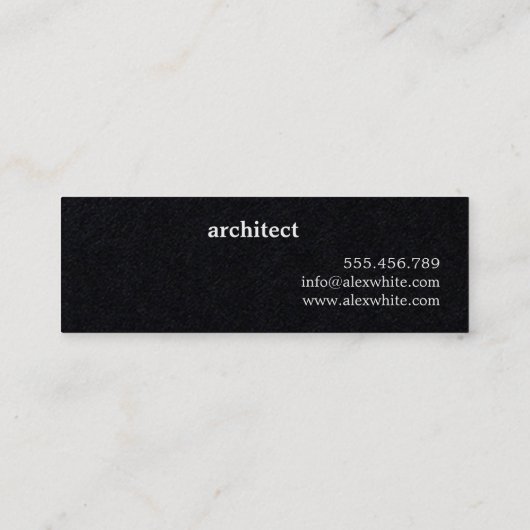 mini carte de visite moderne (Dos)