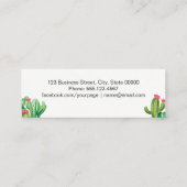 Mini Carte de visite moderne Cactus (Dos)