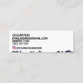 Mini carte de visite moderne de diamant (Dos)