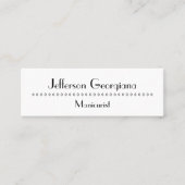 Mini Carte de visite moderne et de base de manucure (Devant)