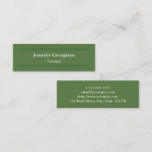 Mini Carte de visite moderne et propre de paralégal (Devant / Derrière)