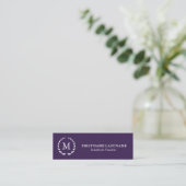 Mini Carte de visite moderne et simple de professeur (Debout devant)