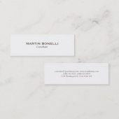 Mini Carte de visite moderne tendance Slim Professional (Devant / Derrière)