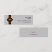 Mini Carte de visite monogramme (Devant / Derrière)