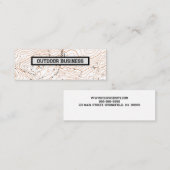 Mini Carte de visite Montage supérieur (Devant / Derrière)