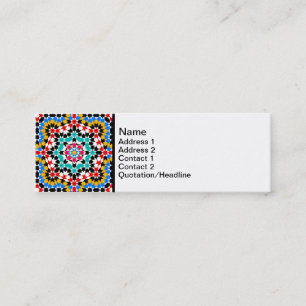 Mini Carte de visite motif islamique