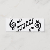 Mini Carte de visite musical (Dos)