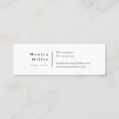 Mini carte de visite nautique (Dos)