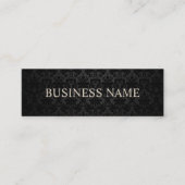 Mini Carte de visite noir classique (Devant)
