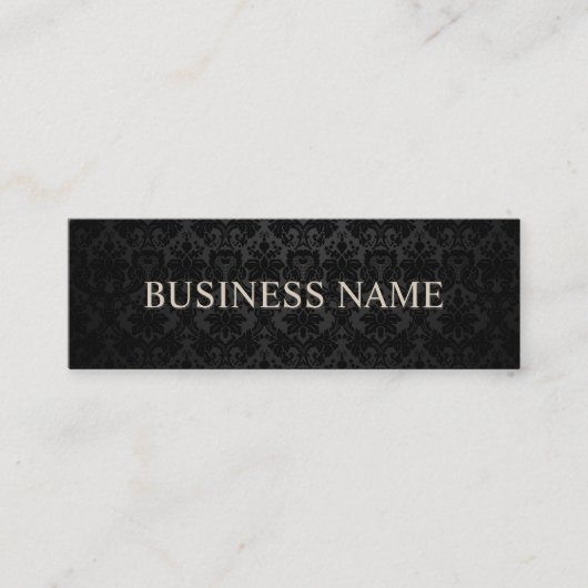 Mini Carte de visite noir classique (Devant)