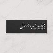 Mini Carte de visite noir en fibre de carbone (Devant)