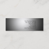 Mini Carte de visite noir gris beige (Dos)