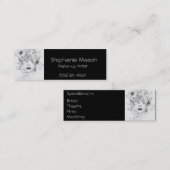 Mini Carte de visite noir maquilleur (Devant / Derrière)