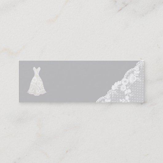 Mini Carte de visite nuptial (Dos)