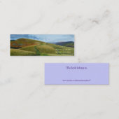 Mini Carte de visite ou marque-page de Customizeable (Devant / Derrière)