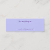 Mini Carte de visite ou marque-page de Customizeable (Dos)