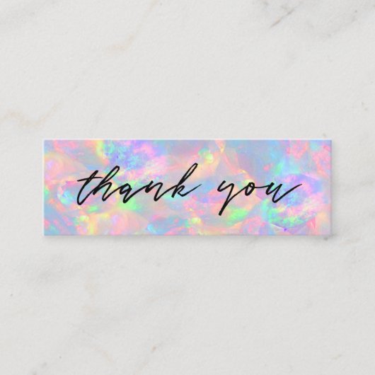 mini carte de visite pastel opal arrière - plan (Devant)