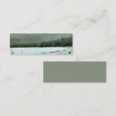 Mini Carte de visite - Paysage hivernal - (Devant / Derrière)