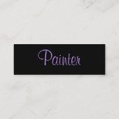 Mini Carte de visite peintre - Personnalisable (Dos)