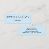 Mini Carte de visite personnalisable et chic d'artiste (Devant / Derrière)