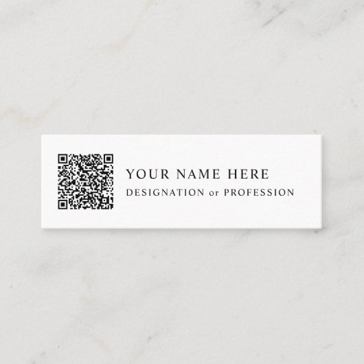 Mini Carte de visite personnalisé avec conception (Devant)