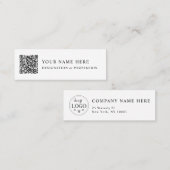 Mini Carte de visite personnalisé avec conception (Devant / Derrière)