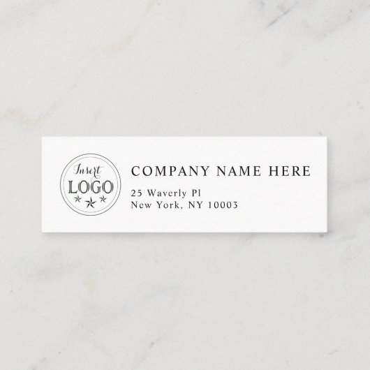 Mini Carte de visite personnalisé avec conception (Dos)