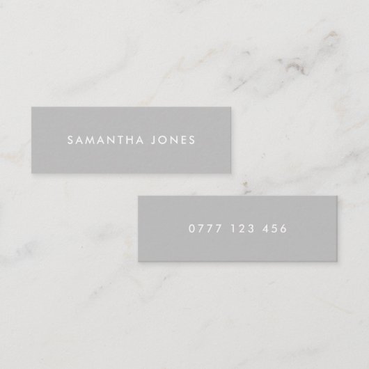 Mini Carte de visite personnalisé classique modern (Devant / Derrière)