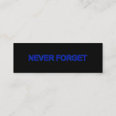 Mini Carte de visite personnalisé du chef de la police  (Dos)