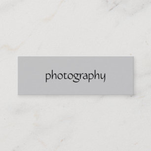 Mini Carte de visite photo gris maigre
