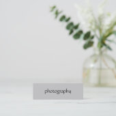 Mini Carte de visite photo gris maigre (Debout devant)