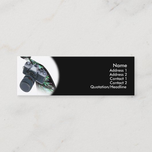 Mini Carte de visite photographe (Devant)