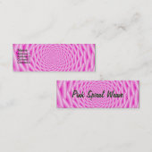 Mini Carte de visite Pink Spiral (Devant / Derrière)