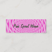 Mini Carte de visite Pink Spiral (Dos)