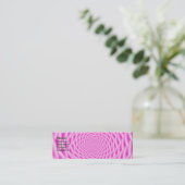 Mini Carte de visite Pink Spiral (Debout devant)