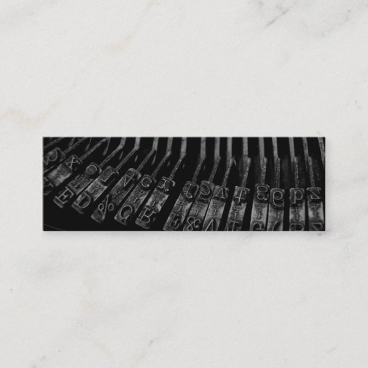 Mini Carte de visite pour écrivains (Devant)