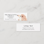 Mini Carte de visite pour le hérisson ou la délivrance (Devant / Derrière)