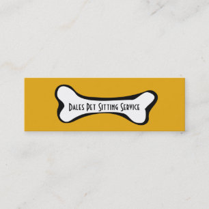 Mini Carte de visite pour service de soins aux animaux