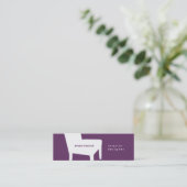 Mini Carte de visite pourpre de chaise (Debout devant)