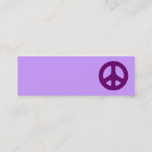 Mini Carte de visite pourpre de coutume de signe de (Dos)