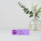 Mini Carte de visite pourpre de coutume de signe de (Debout devant)