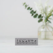 Mini Carte de visite Power Yoga (Debout devant)