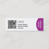 Mini Carte de visite Power Yoga (Dos)