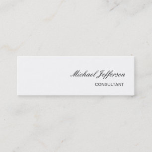 Mini Carte de visite professionnel blanc mince