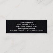 Mini Carte de visite professionnel de base et simple (Dos)