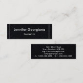 Mini Carte de visite professionnel de base et simple (Devant / Derrière)