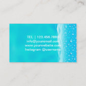 Mini Carte de visite professionnel de l'eau (Dos)