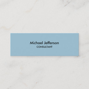 Mini Carte de visite professionnel mince en bleu clair