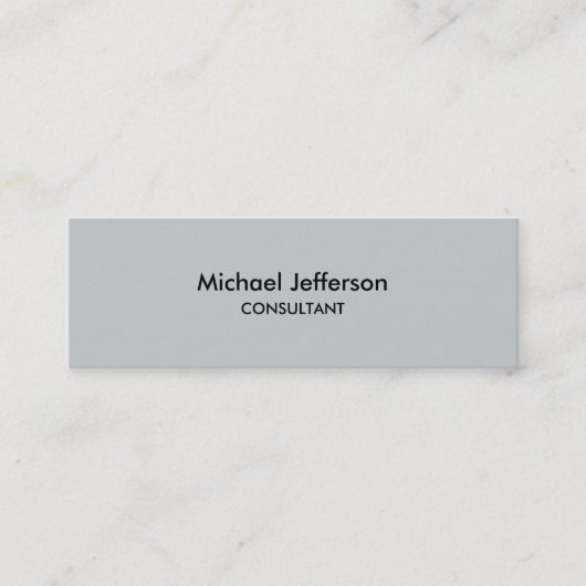 Mini Carte de visite professionnel mince Gray (Devant)